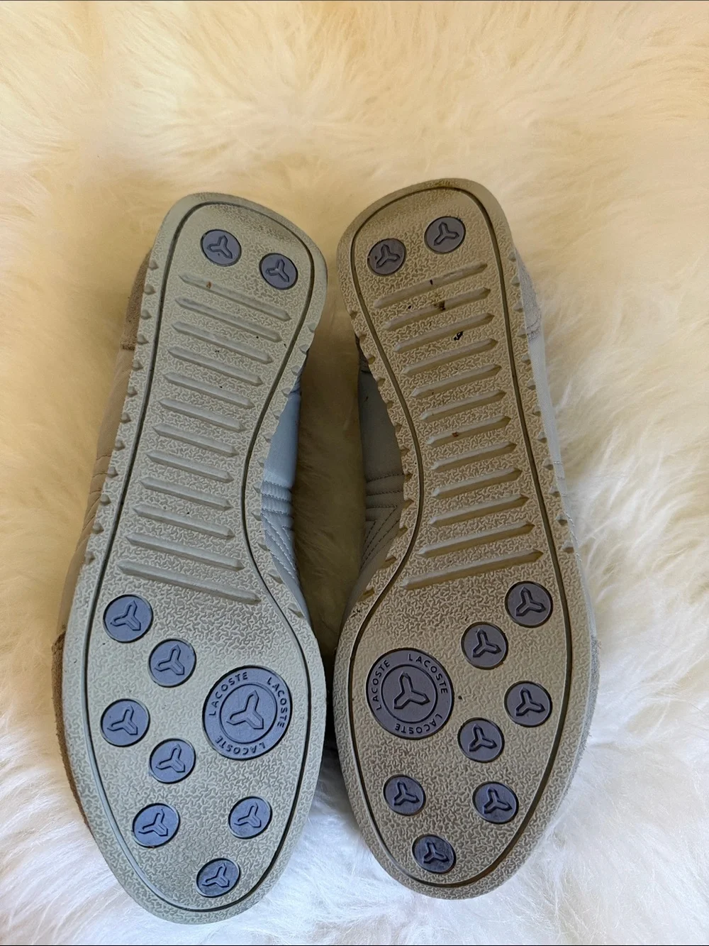 Lacoste Blue Gray Retro Sneakers Y2K 90s 2000s Tennis Shoes woman’s size 9